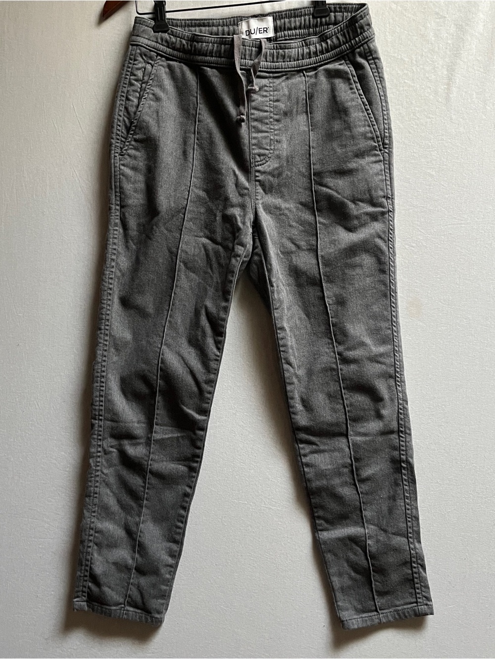 DU/ER Duer Womens No Sweat Jogger Grey Stretch Pants Size S